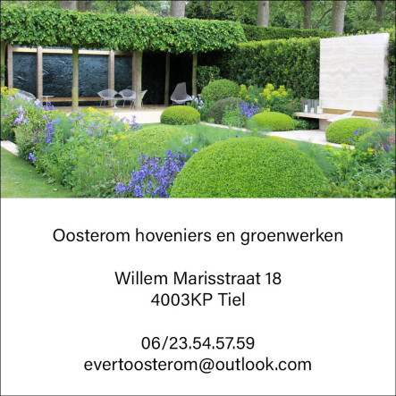 Oosterom hoveniers en groenwerken
